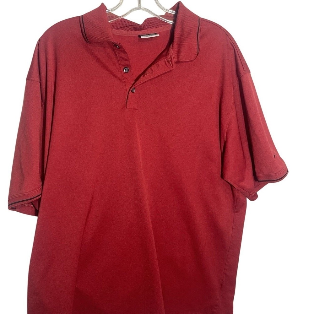 Nike Golf Fit Dry Mens XL Red Short Sleeve Polo‎ Shirt